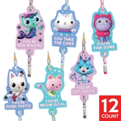 Gabby's Dollhouse Cards with Cat Pencils 12pk