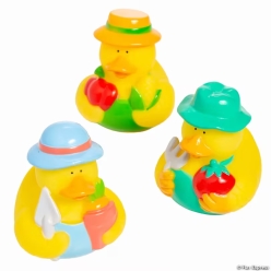 Garden Gang Character Rubber Ducks-12Pk