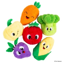 Garden Gang Plush Vegetable Characters-6Pk