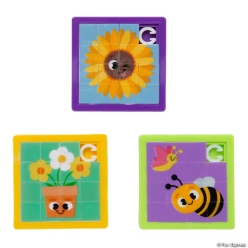 Garden Gang Character Plastic Slide Puzzles-12Pk