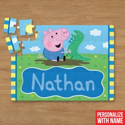 Personalized 30pc George Pig Puzzle