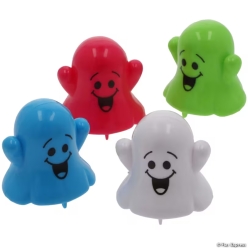 Brightly Coloured Ghost Pull-Back Toys-8Pk