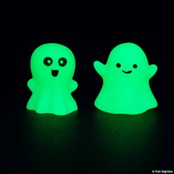Glow-in-the-Dark Ghost Mochi Squishies-10Pk