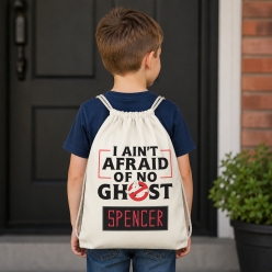 I Ain't Afraid of No Ghost Custom Drawstring Backpack