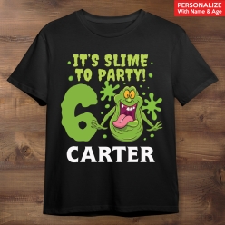 Ghostbusters Party Personalized Black Tshirt