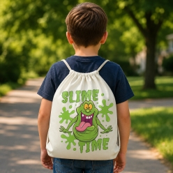 Slime Time Ghostbusters Drawstring Backpack