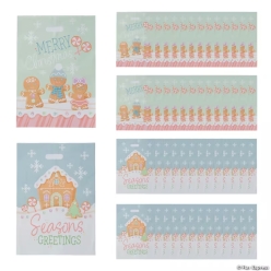 Once Upon a Gingerbread Christmas Goody Bags-50Pk