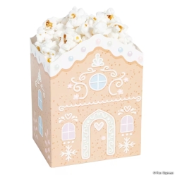 Once Upon a Snowfall Gingerbread House Popcorn Boxes-24Pk