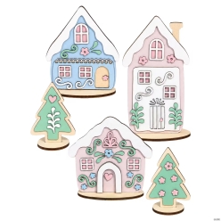Once Upon a Snowfall DIY Wood Gingerbread Craft Kit