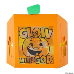Religious Pumpkin Glow with God Craft Kit-6Pk