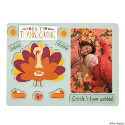 Thanksgiving Gobble Gobble Picture Frame Magnet Craft Kits 10PK