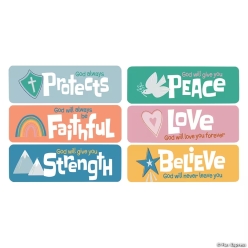 Magic Colour Scratch Religious Bookmarks-12Pk