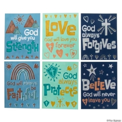 God's Promises CYO Fuzzy Posters-12Pk