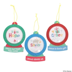 God's Promise Shaker Ornament Craft Kit-9Pk