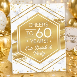 Cheers To 60 Years Gold 14
