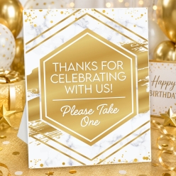 Gold Metallic Birthday Favours 14