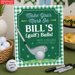 Golf Ball Memories Personalized 14