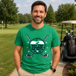 Golf May the Course Be With You Green T-shirt