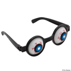 Kids Googly Eye Plastic Novelty Glasses-6Pk