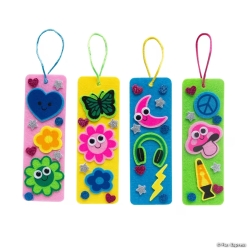 Felt Bookmark with Googly Eyes Craft Kit-24Pk