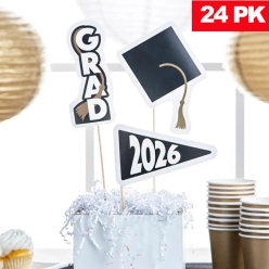 Class of 2026 Centerpiece Sticks-24Pk