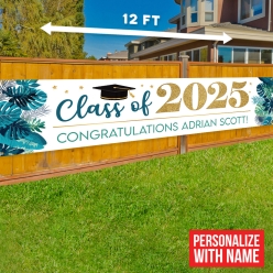 Summer Grad PERSONALIZED Gigantic 12FT Vinyl Banner