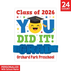 Custom Graduation You Did It Bracelets & Cards 24PK