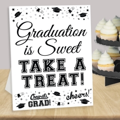 50% OFF: White Grad Dessert Table 14