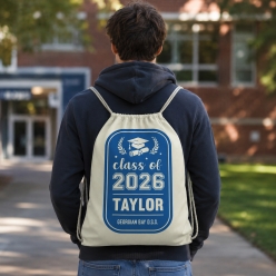 Class of 2026 Personalized Drawstring Backpack