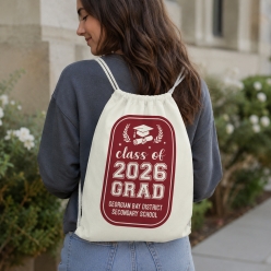 Class 2026 School Personalized Drawstring Backpack