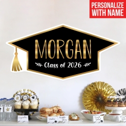Grad Cap Personalized Large 2FT Vinyl Wall Decal