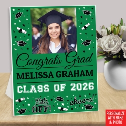 Green Grad Congrats Custom Photo 14