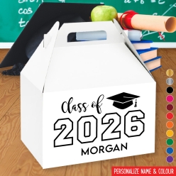 Class of 2026 PERSONALIZED Name Gable Box