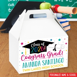 Girl Grad 2026 Personalized Gable Box