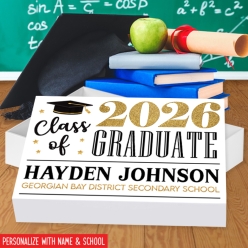 Black and Gold Grad 2026 PERSONALIZED 17