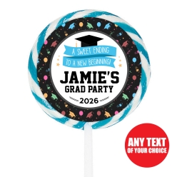 Graduation Sweet PERSONALIZED Lollipops - 12 Pk