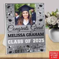 50% OFF: Silver Grad Congrats Custom Photo 14