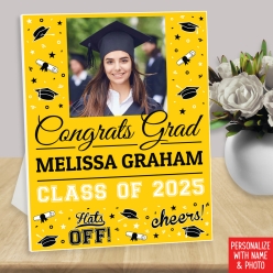 50% OFF: Yellow Grad Congrats Custom Photo 14