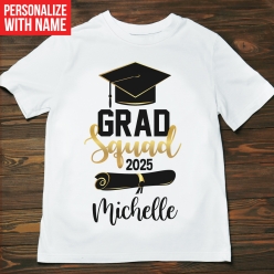 55% OFF: Grad Squad Diploma Personalized T-shirt- Choose Size