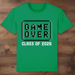 Game Over Grad Green T-shirt