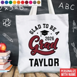 Glad to be a Grad 2026 Personalized BIG 41cm Cotton Tot