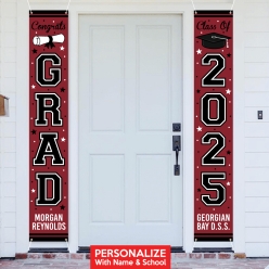 Grad Burgundy CUSTOM Giant Vertical Double Vinyl Banners 72