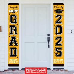 Grad Yellow CUSTOM Giant Vertical Double Vinyl Banners 72
