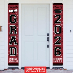 Grad Burgundy CUSTOM Giant Vertical Double Vinyl Banners 72