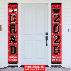 Grad Red CUSTOM Giant Vertical Double Vinyl Banners 72