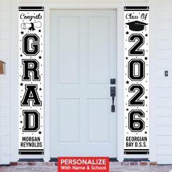 Grad White CUSTOM Giant Vertical Double Vinyl Banners 72