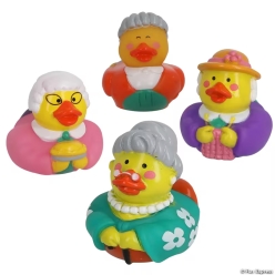 Grandma Character Rubber Ducks-12Pk