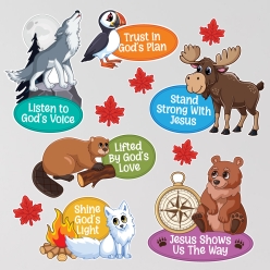 Great North VBS Animal Large Vinyl Wall Decals 11pcs