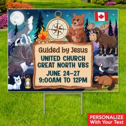 Great North VBS PERSONALIZED Large Yard Sign