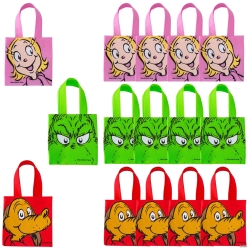 The Grinch Character Tote Bags-12Pk